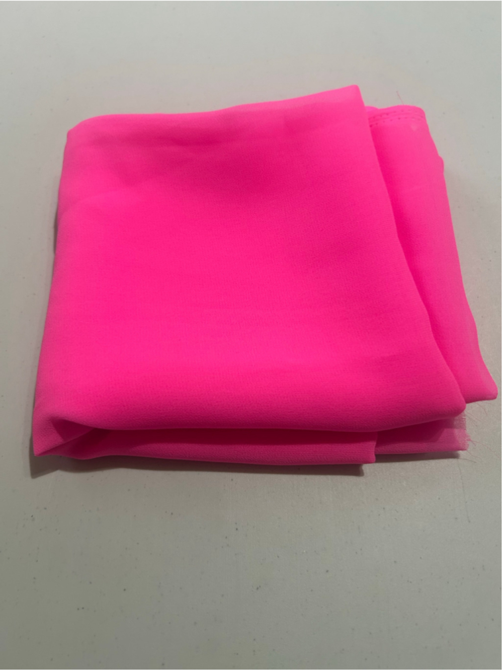 Fabric: 1 Yard 8” Hot Pink Sheer Fabric